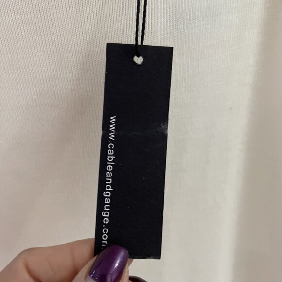 Cable & Gauge Womens Champagne Sequin Top Sz 2X Kimono Sleeve Party Holiday NWT - Picture 5 of 11